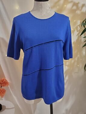 Vtg Bode 80s Wool Short Sleeve Lightweight Knit Sweater German Size 38 US M 10